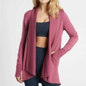 Women's Open Front Cardigan Sweater - Pink
